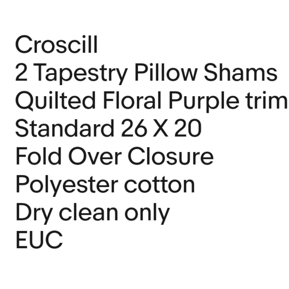 Croscill set tapestry